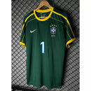 Camisa Brasil Titular 1998 - TAFFAREL Número 1 - Versão Retro