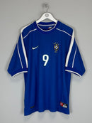 Camisa Brasil Reserva 1998- Versão Retro - RONALDO - 9